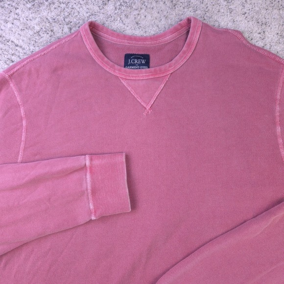 J.Crew Other - J Crew Sweatshirt Mens Size XL Crew Neck Pullover Garment Dyed Pink Sweater